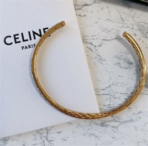 celine gold cuff|Celine.